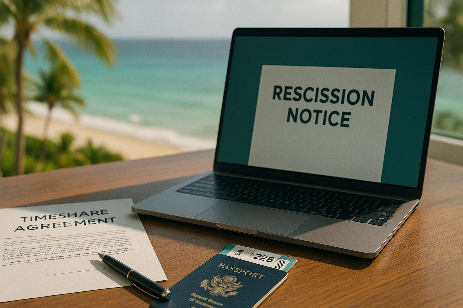 Preparing a timeshare rescission letter within the cooling-off period in Mexico